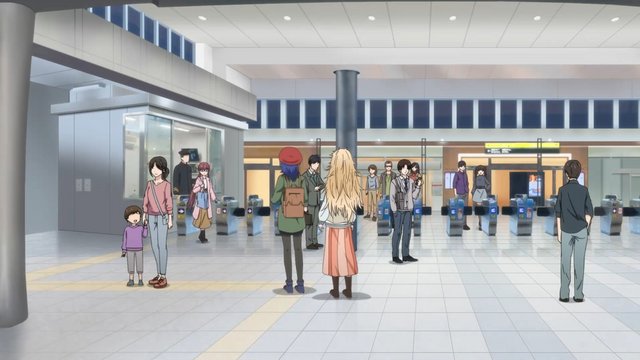 Ticket gate inside